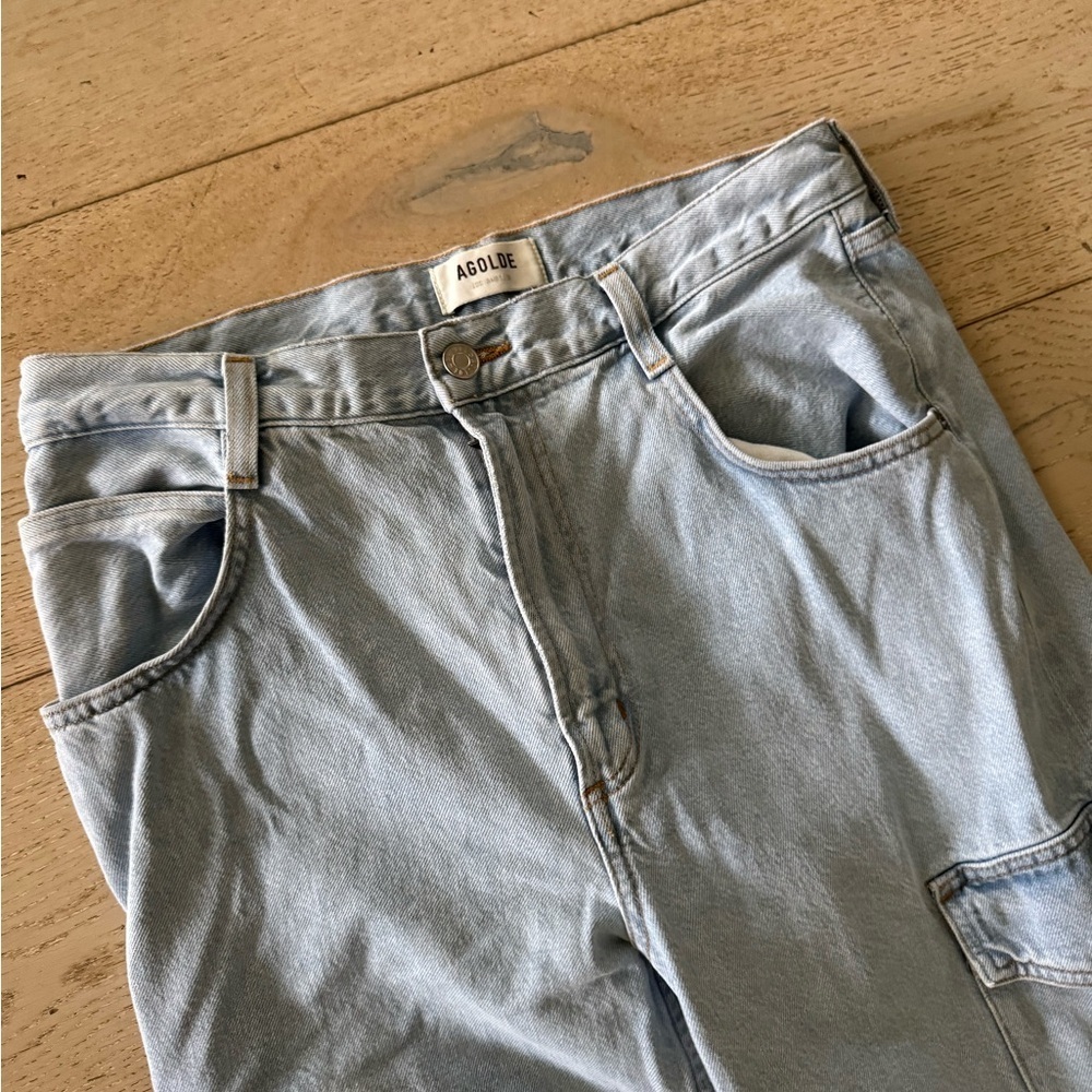AGOLDE Minka Denim Cargo Jeans pants  Size 28 - Picture 11 of 16